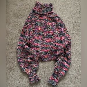 Wild Fable Women’s Colorful Chunky Knit Turtleneck Sweater